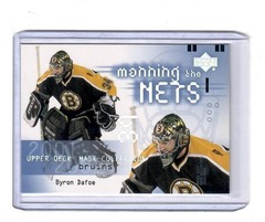 2001-02 Upper Deck Mask Collection Byron Dafoe #103 Manning the Nets Bruins